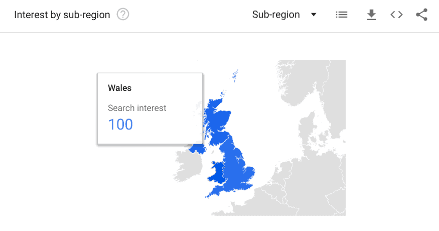 7 Ways To Use Google Trends For Powerful Marketing Insights 9 Region