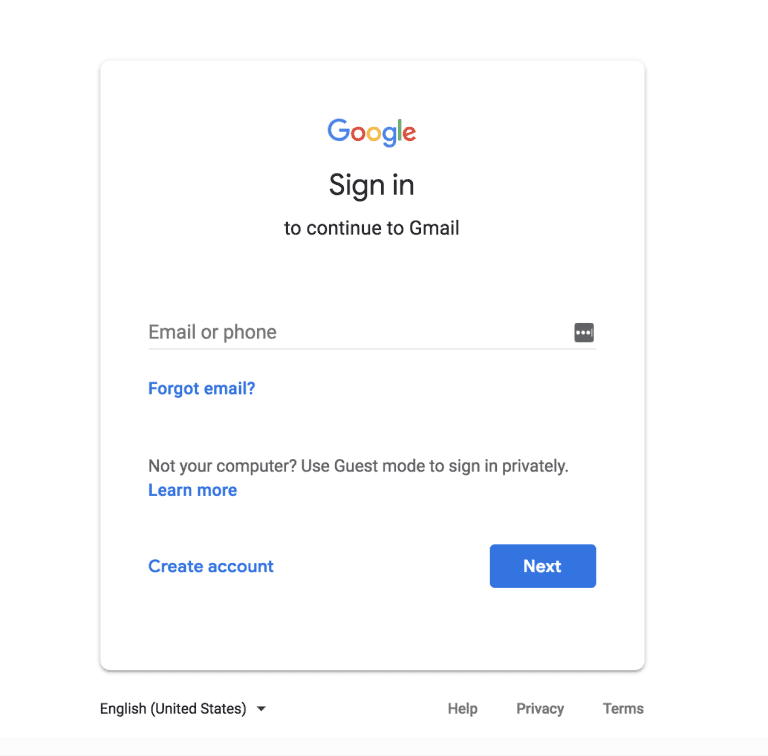 How To Set Up &Amp; Install Google Analytics 1 Google Account Sign-In Page