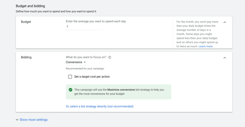 How To Create Your First Ad Campaign In Google Ads 13 Setting Budgets &Amp; Bids In Google Ads