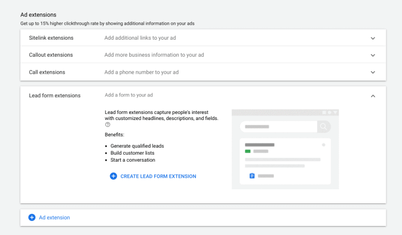 How To Create Your First Ad Campaign In Google Ads 14 Ad Extensions Options In Google Ads