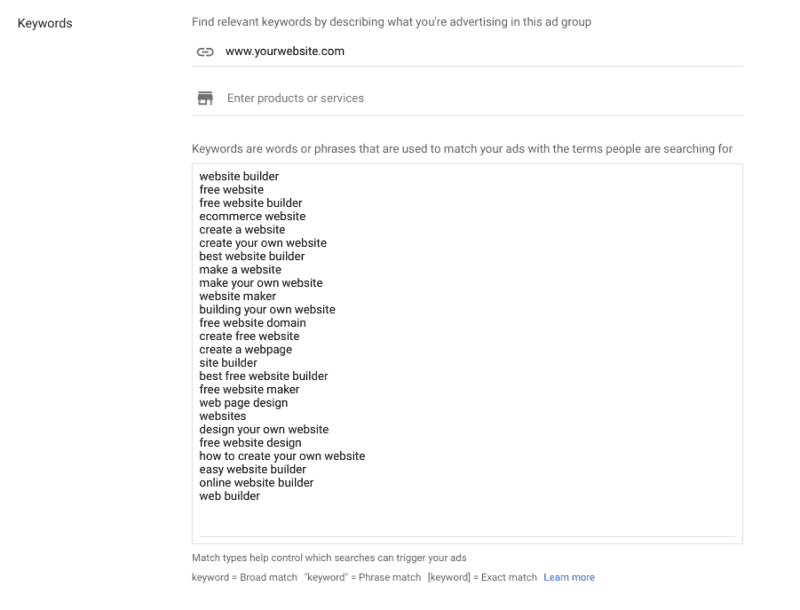 How To Create Your First Ad Campaign In Google Ads 16 Finding Keywords In Google Ads