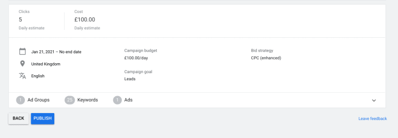 How To Create Your First Ad Campaign In Google Ads 19 Google Ads Summary