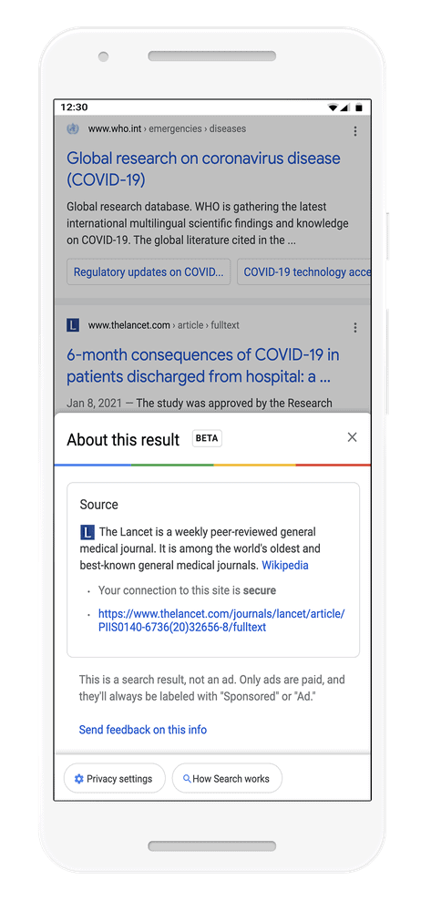 Google Now Shows Ranking Signals In 'About This Result' Panel 1 Lancet.max 1000X1000 1